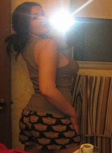 Slutty Kayla takes a picture of her huge tits for you Picture 2